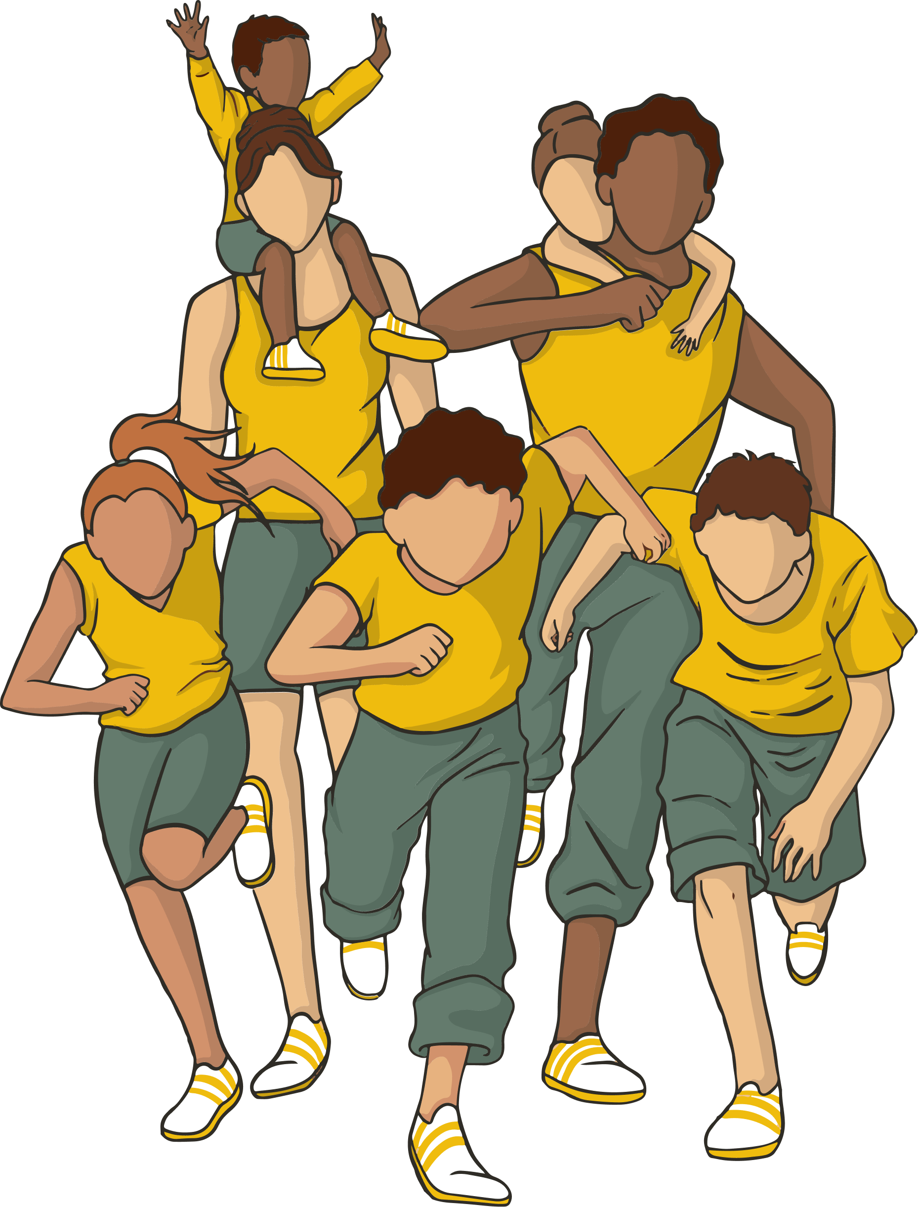 image avec des adultes et des enfants